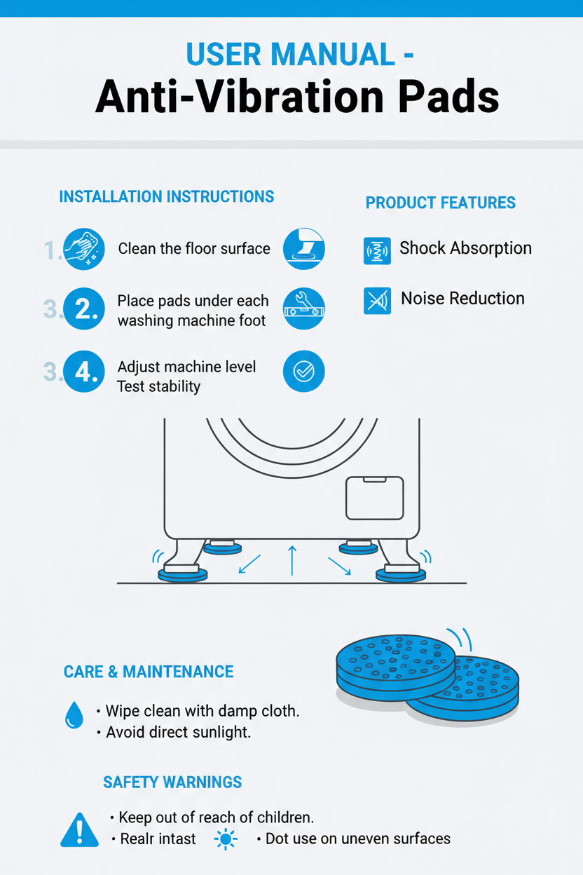 user manual for my antivibration pad